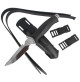 Aquatys knife - White Inox - Black Color - KV-AAQT12-N - AZZI SUB (ONLY SOLD IN LEBANON)